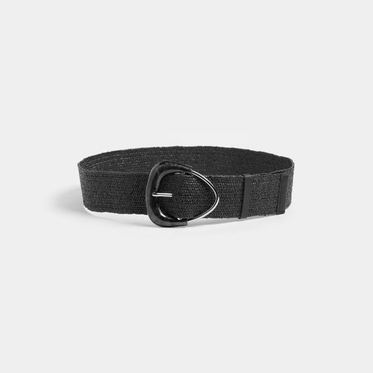 Black Marble Buckle Belt