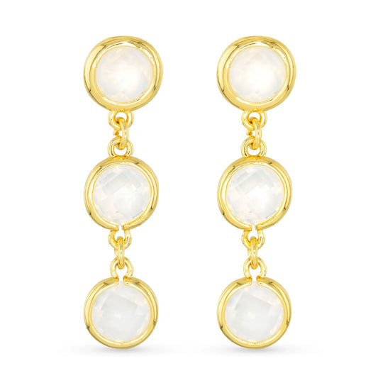 Faceted Cz Earrings