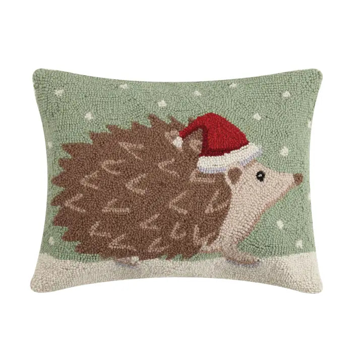 Christmas Hedgehog Hook Pillow