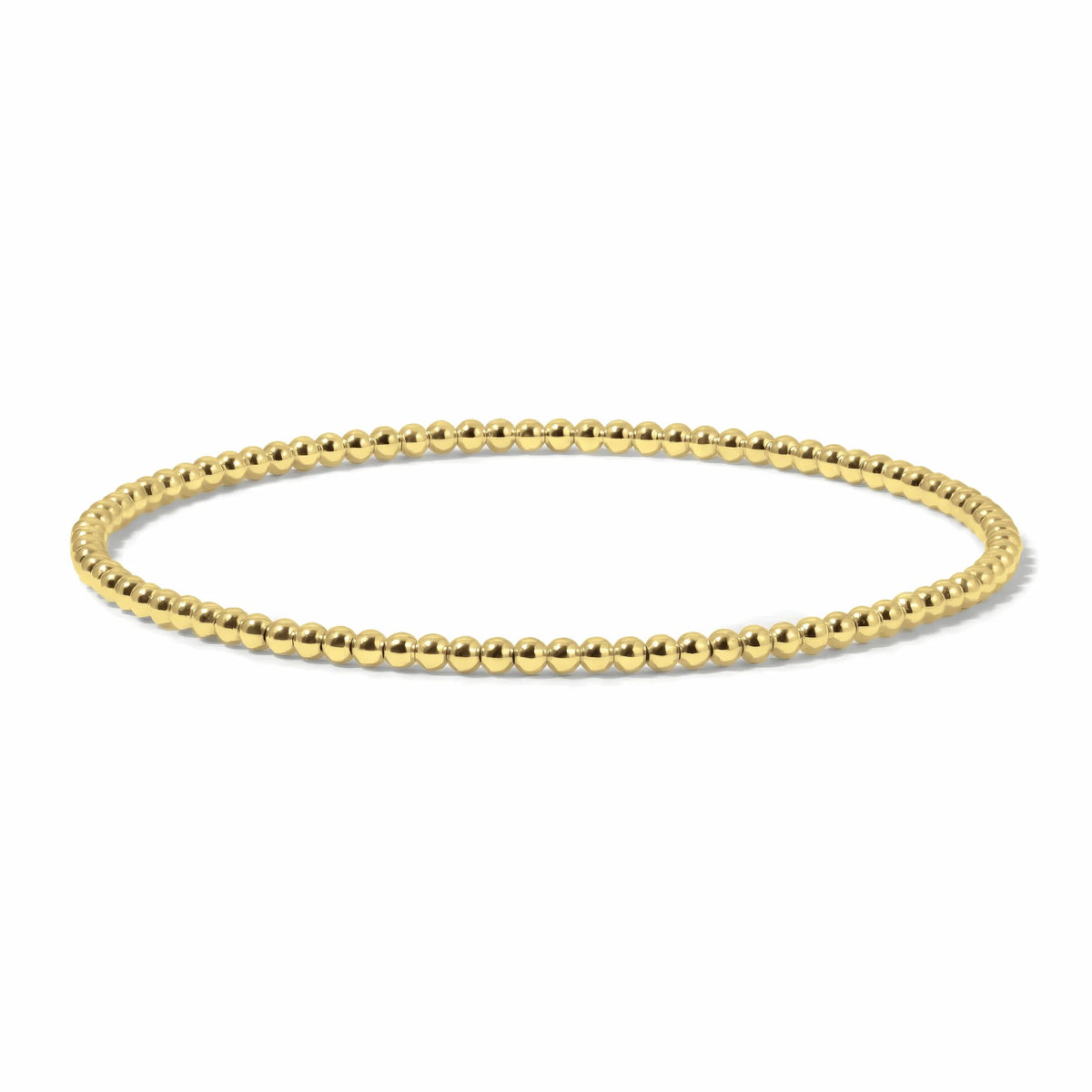 Gold Round Bead Bracelet