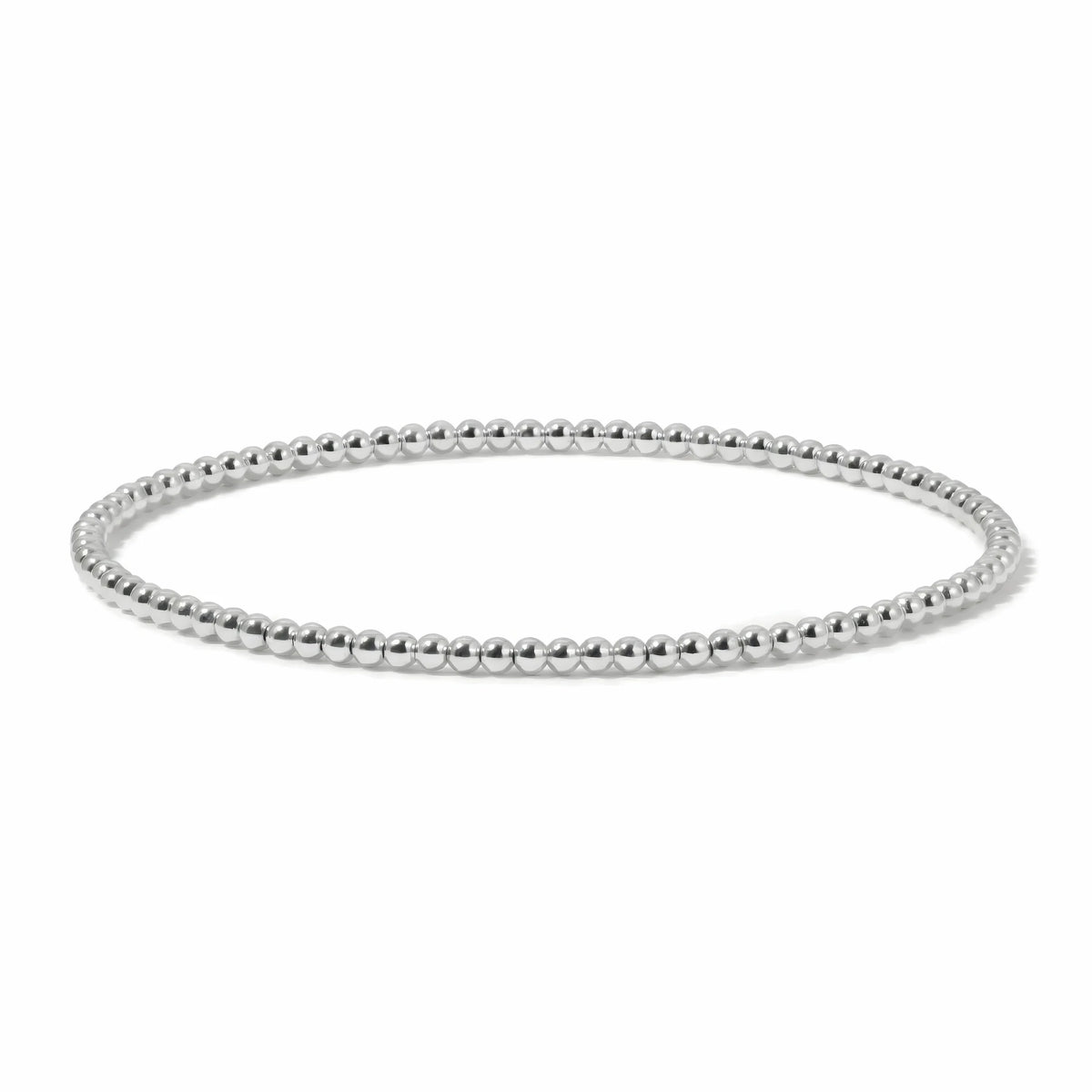 Silver Bead Round Bracelet