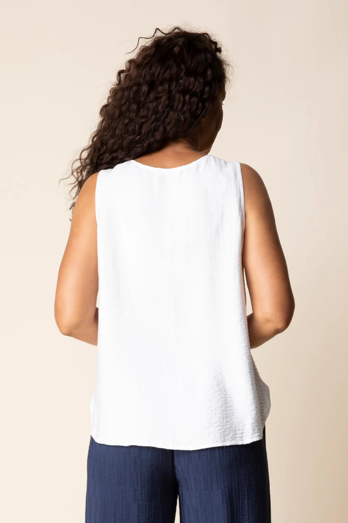 Habitat Whisper Jacquard Button Tank