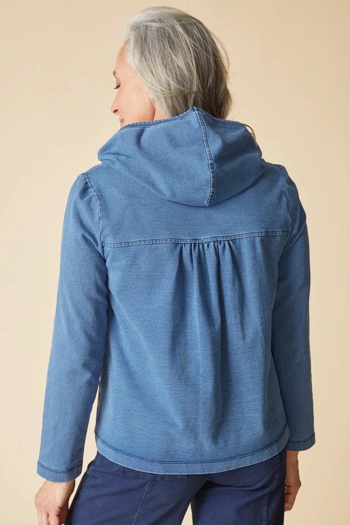Habitat Stonewash Shirred Hoodie
