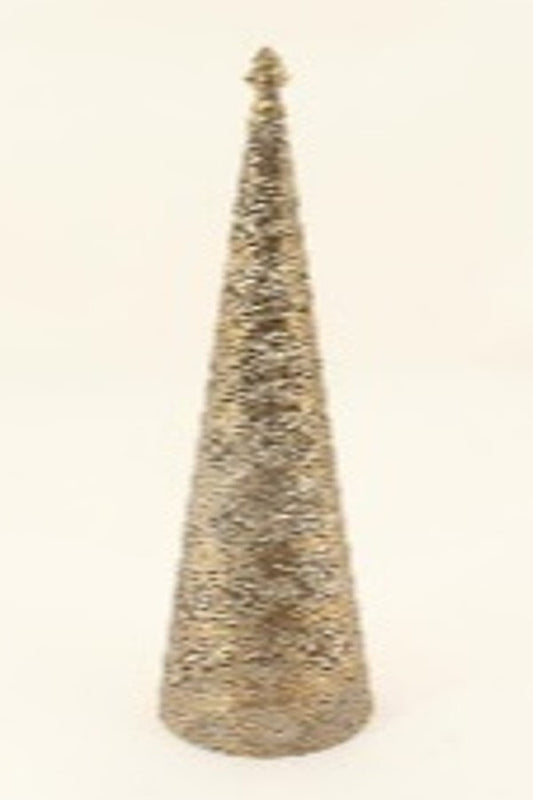 Metal Cone Tree With Cast Pineapple Finial