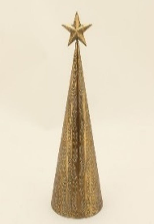 Antique Gold Cone Tree