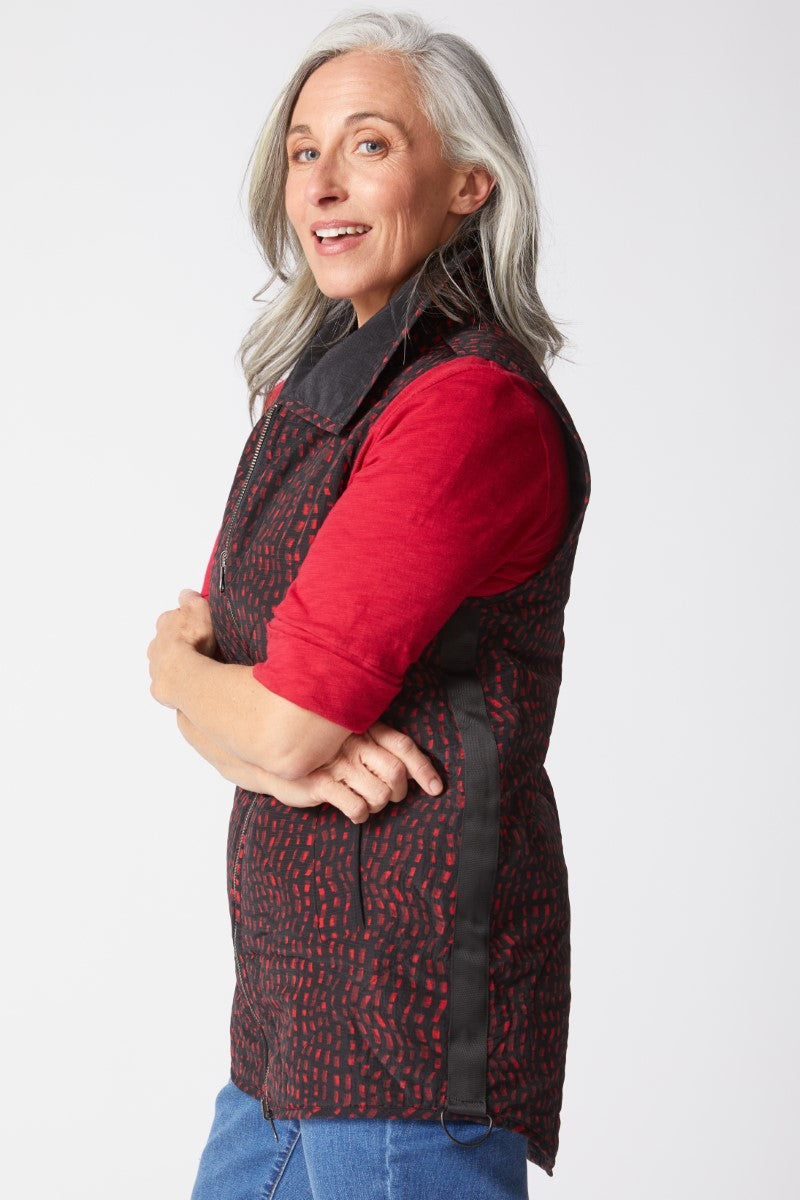 Habitat Reversable Mosaic Print Quilt Jacket