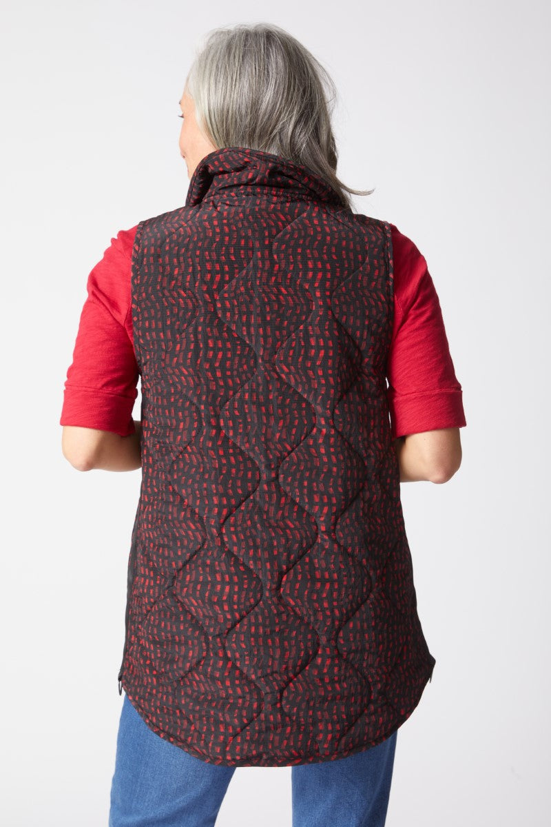 Habitat Reversable Mosaic Print Quilt Jacket
