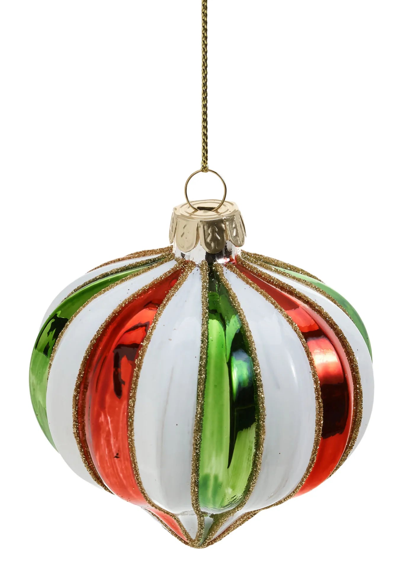 Striped Glass Ornaments