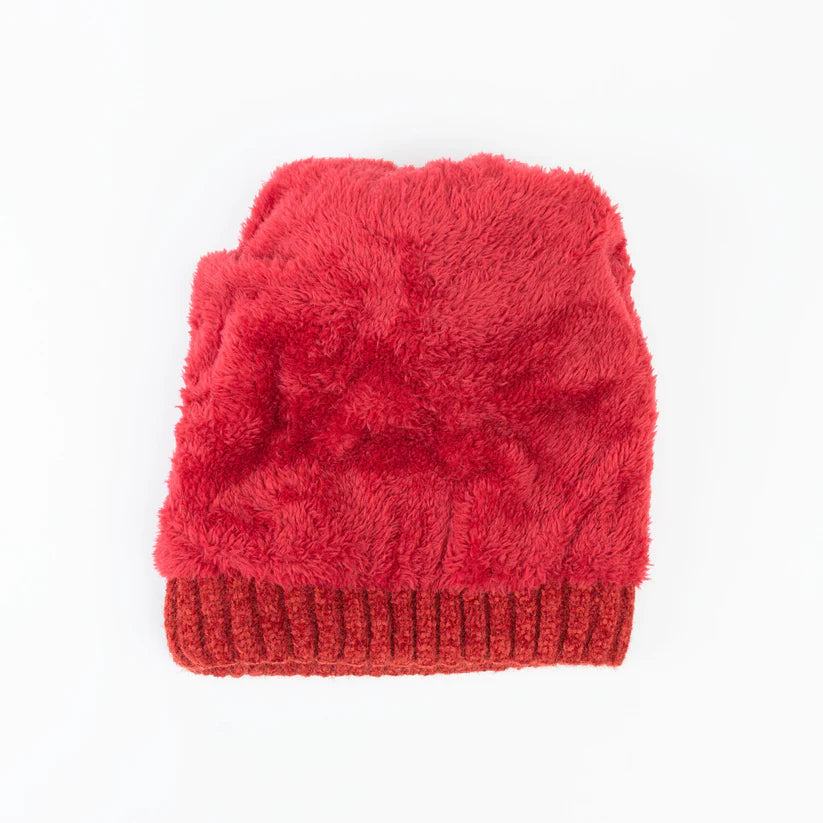 Elena Chenille Pom Beanie