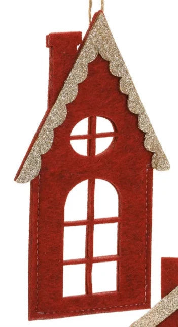 Red House Christmas Ornaments