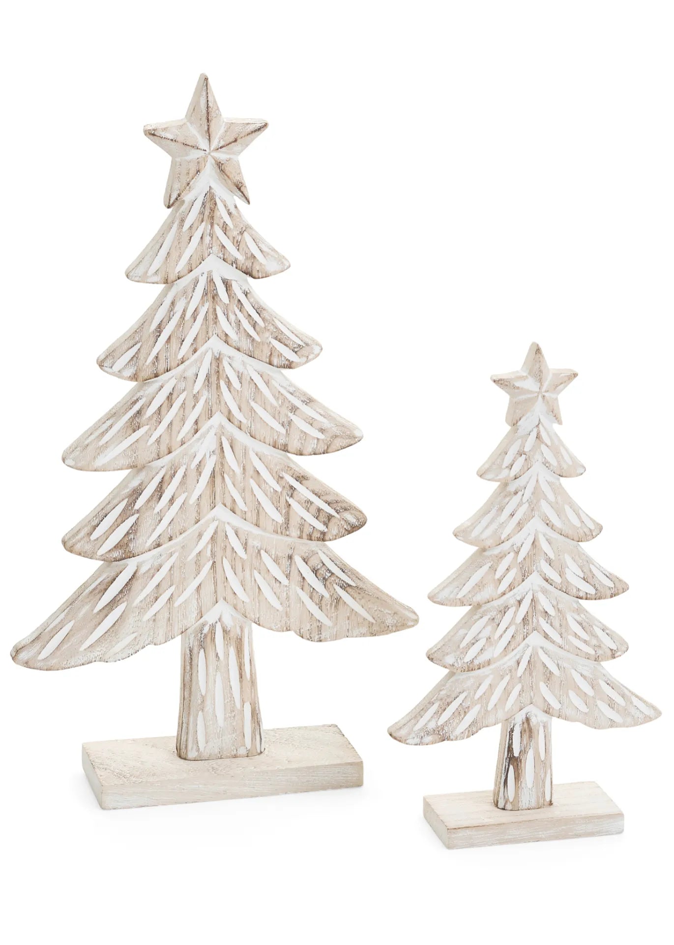 Decorative White Christmas Trees