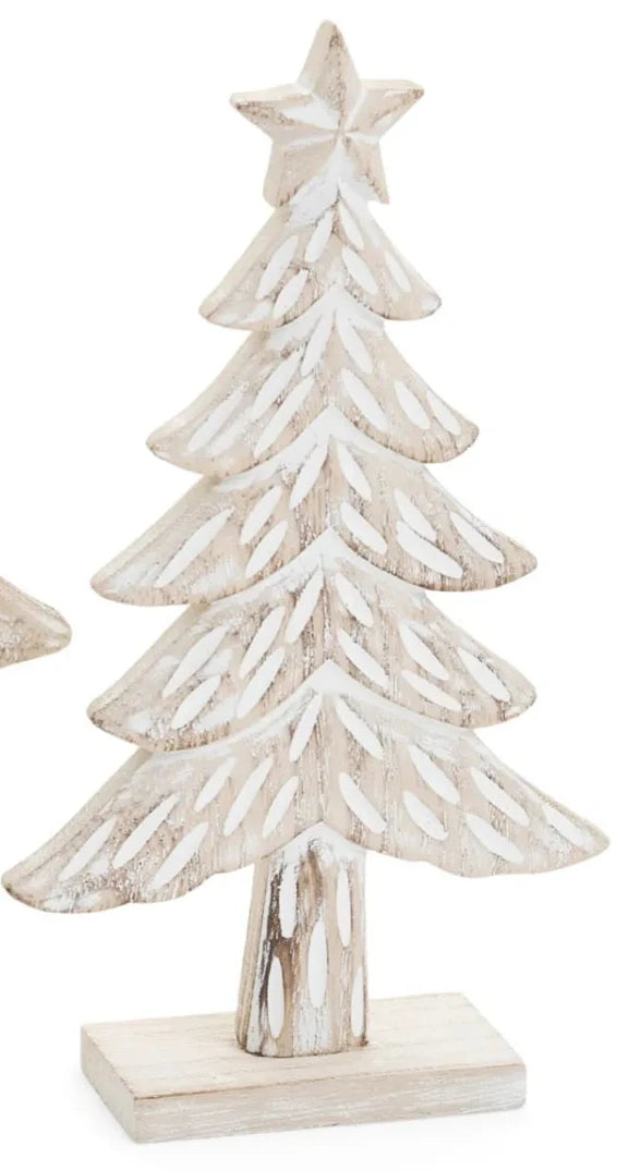 Decorative White Christmas Trees