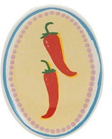 Stoneware Dish With Fruit/Vegetable Design