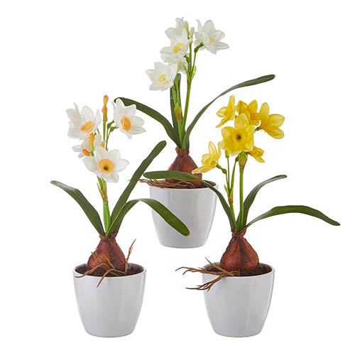 Real Touch Potted Daffodils