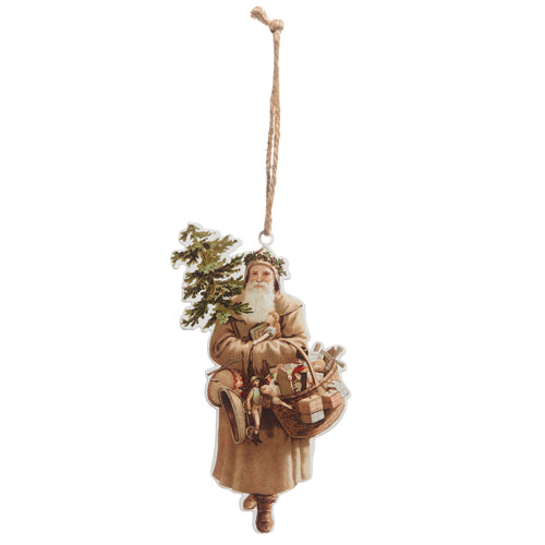 Old World Santa Cut Out Ornament