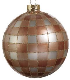 Tan Gingham Ornament