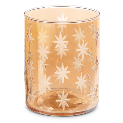 Etched Gold Star Container