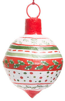 Paper Mache Christmas Ornament