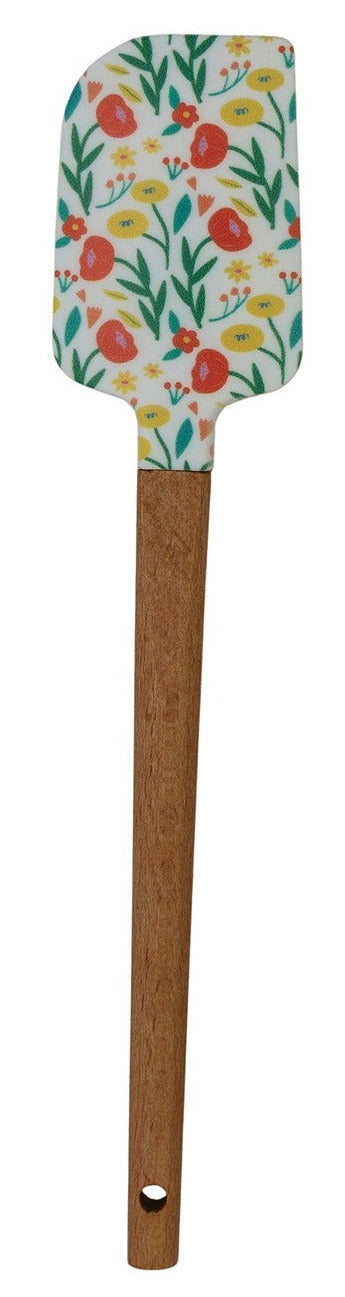 Silicone & Wood Two-Sided Spatula