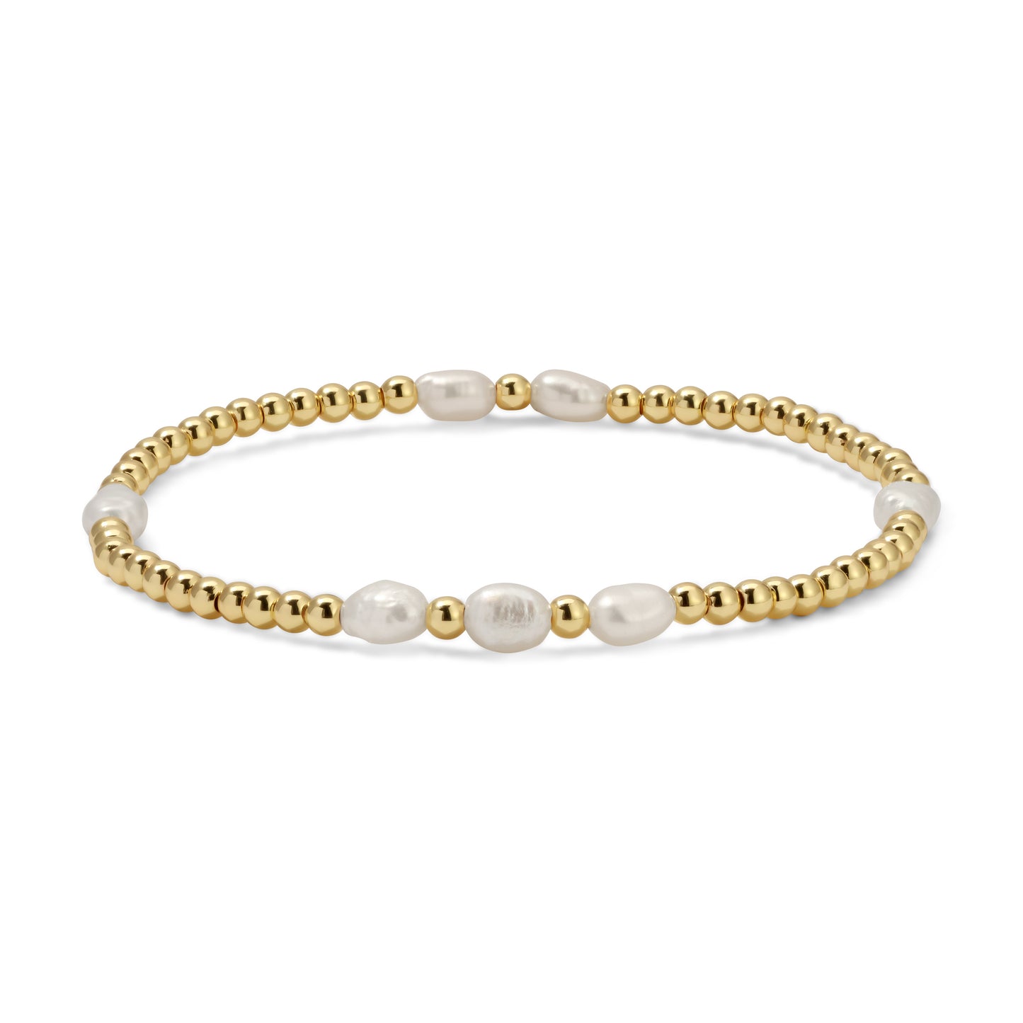 Gold & Baroque Pearl Bracelet