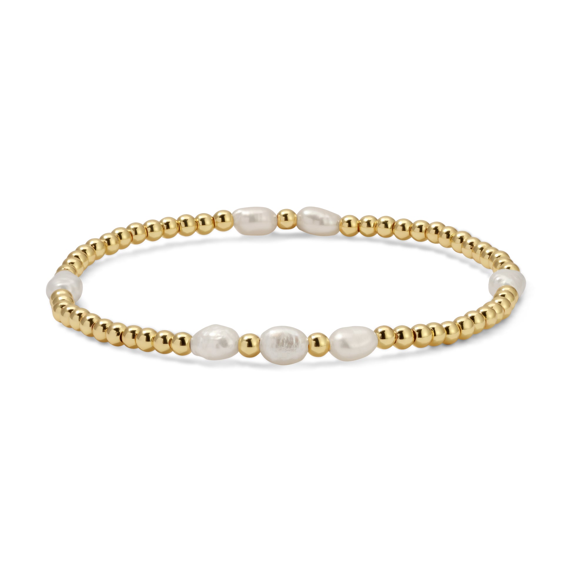Gold & Baroque Pearl Bracelet