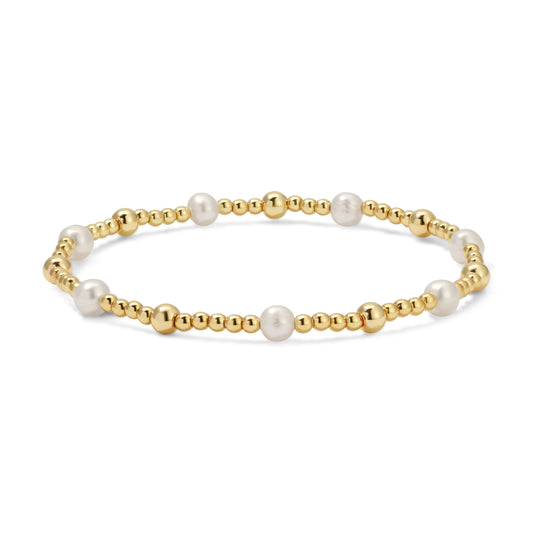 Gold & Pearl Bracelet