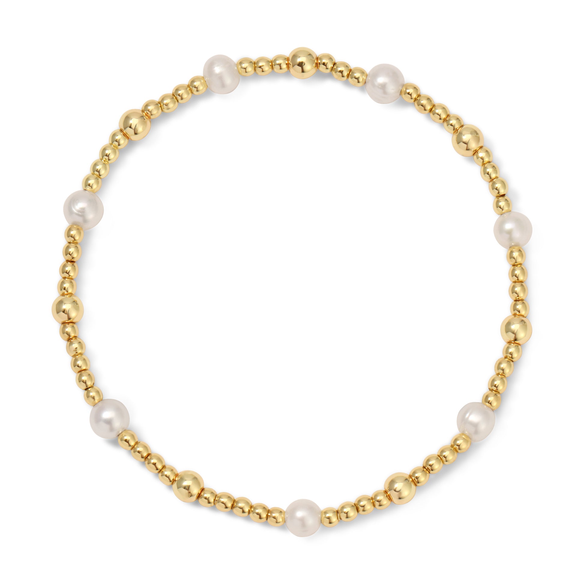 Gold & Pearl Bracelet