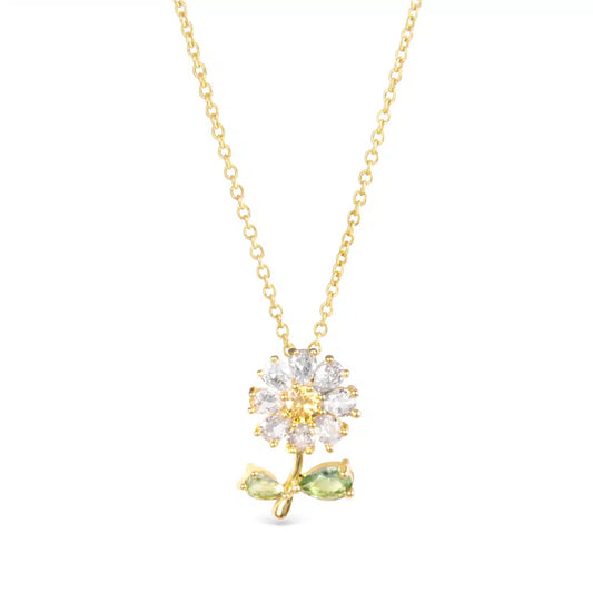 CZ Daisy Necklace