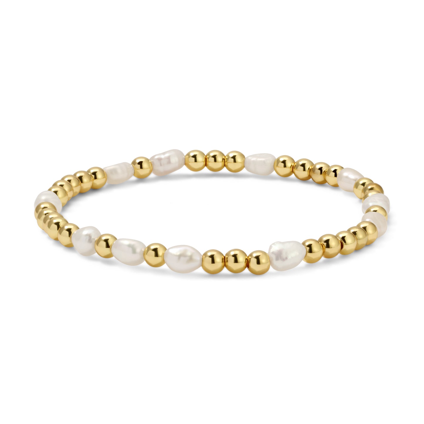 Gold & Baroque Pearl Bracelet