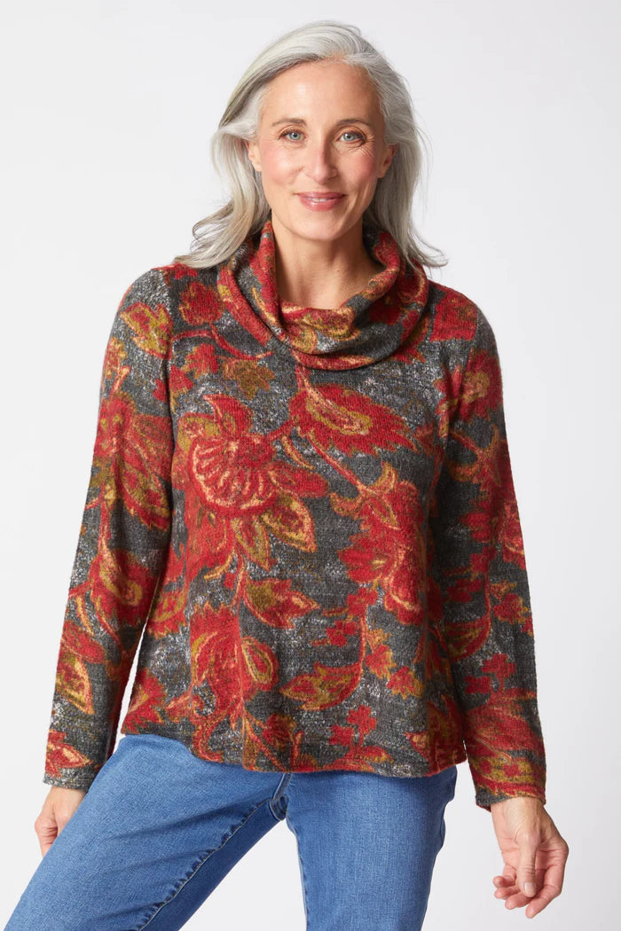 Habitat Autumn Paisley Easy Cowl Neck