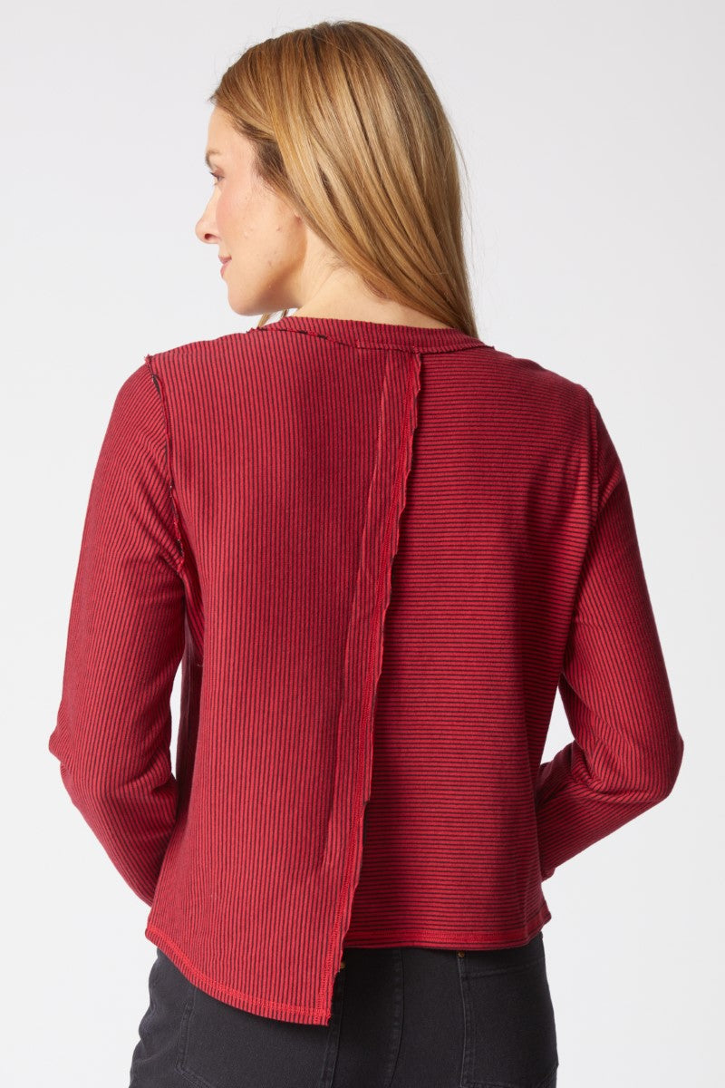 Habitat Double Face Stripes Mixed Stripe Cardigan
