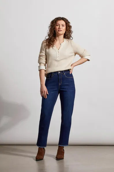 Tribal Audrey Sustainable Straight-Leg Girlfriend Jeans