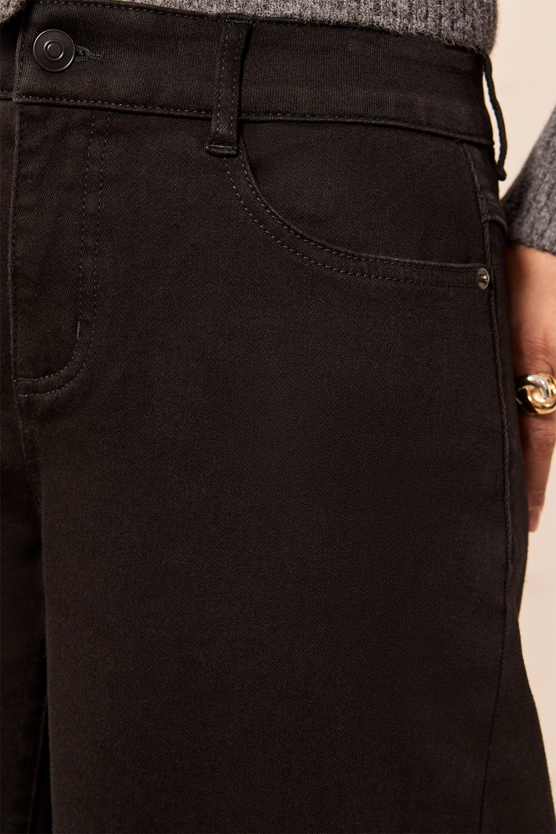 Tribal Audrey Boundless Stretch Crop Wide Leg Denim Jeans