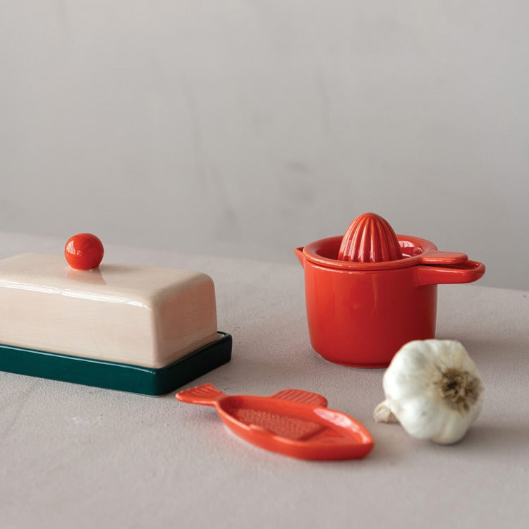 Stoneware Butter Dish