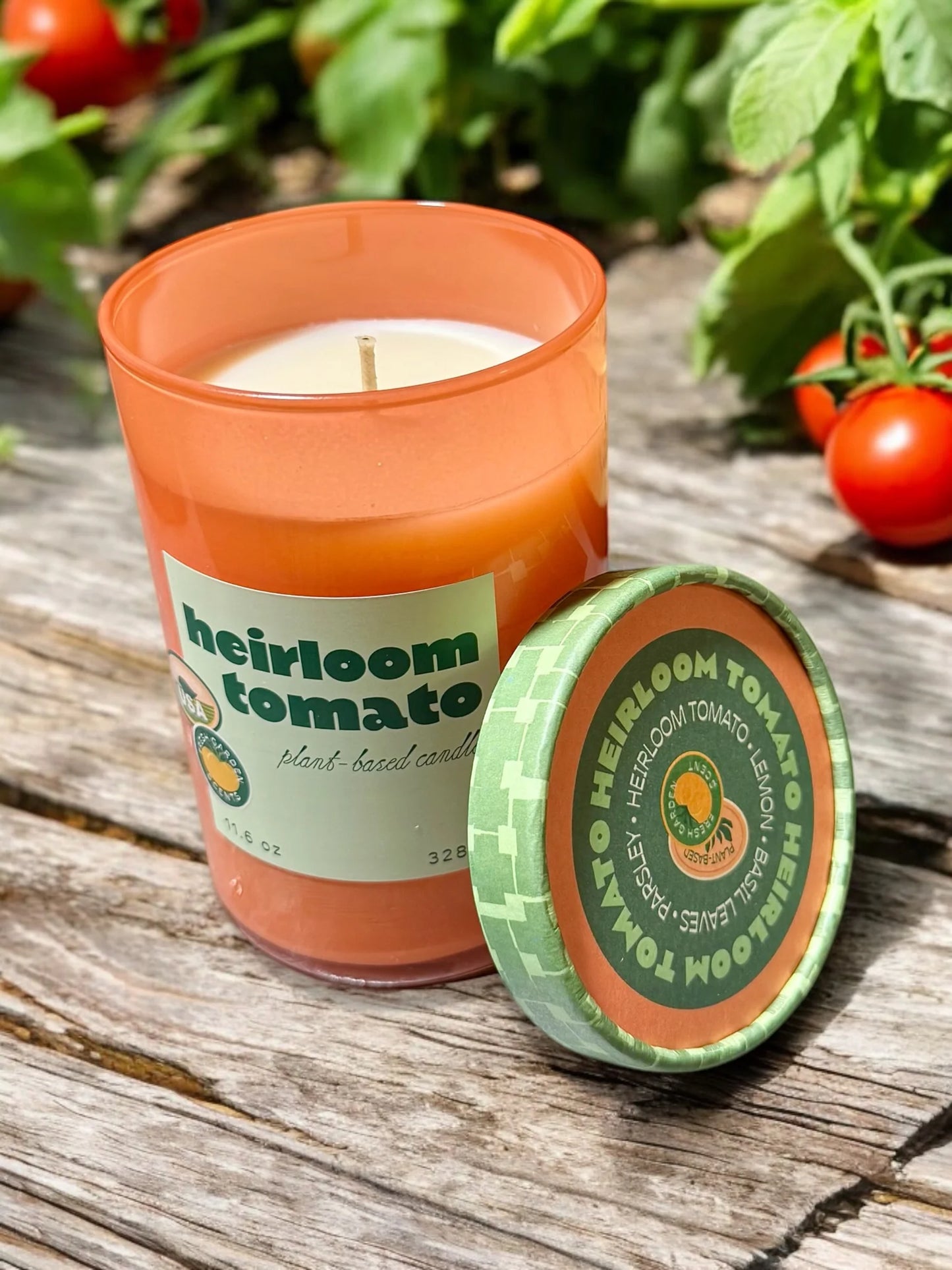 Farmers Market Glass Candle