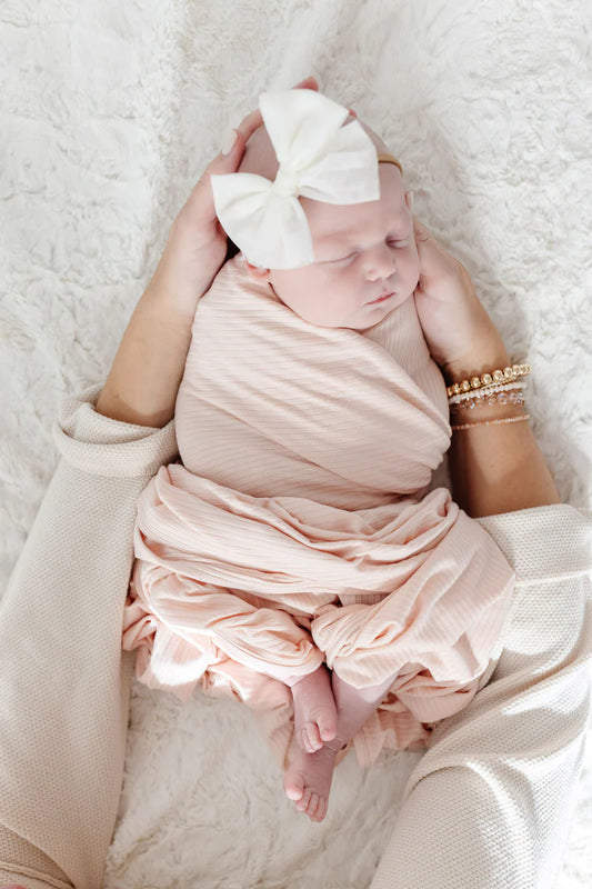 Lou Lou Ribbed Swaddle Blanket