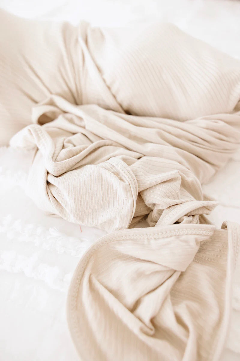 Lou Lou Ribbed Swaddle Blanket