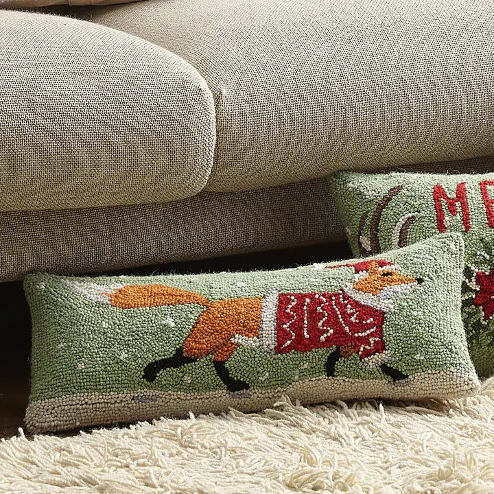 Christmas Fox Hook Pillow