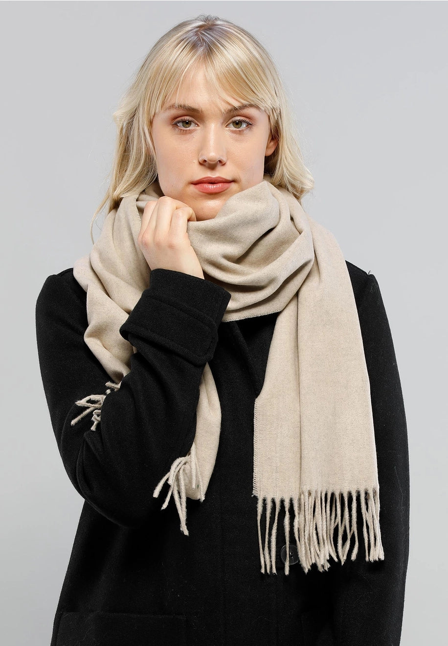 Fraas Essential Solid Cashmink Scarf
