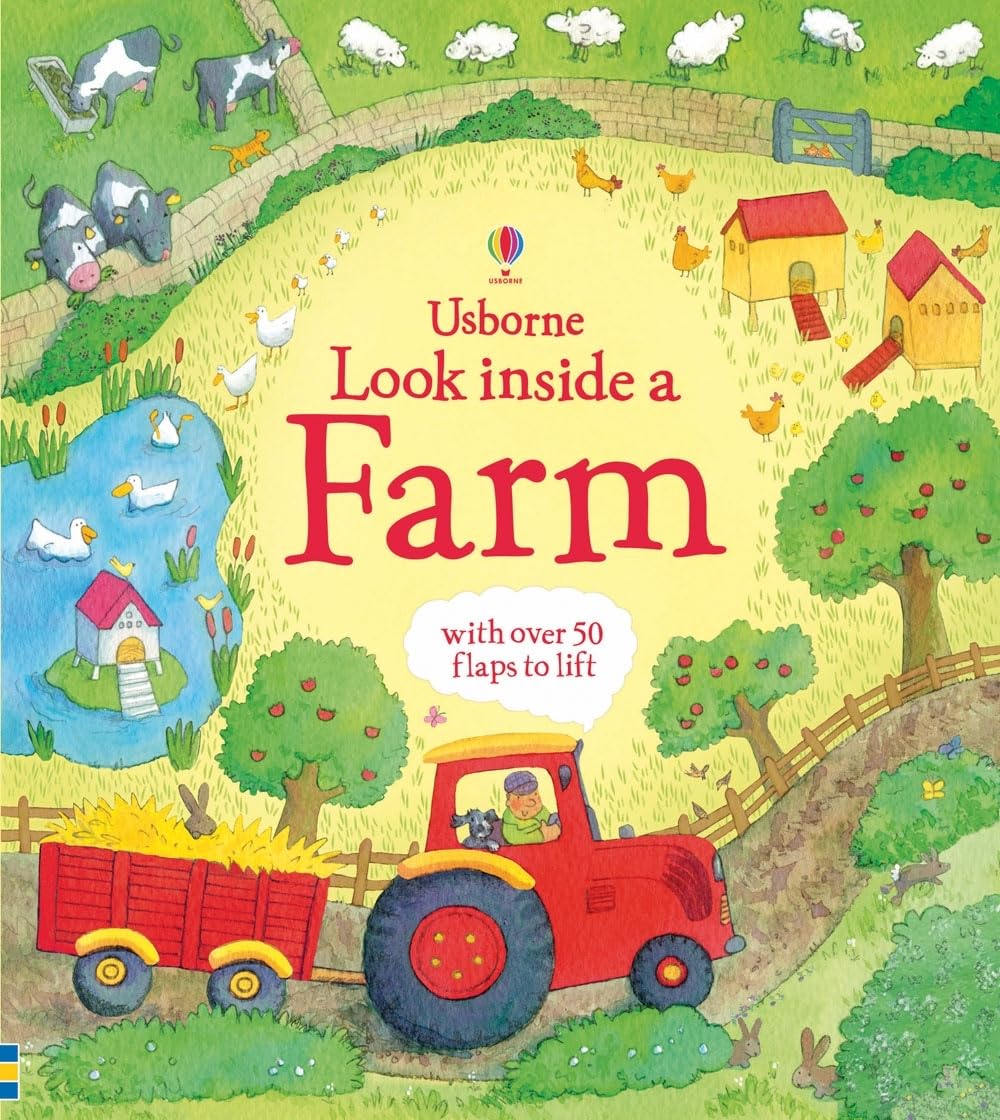 Look Inside a Farm: A Wonderful Lift-the-Flap Book About Animals and Seasonal Life for Kids