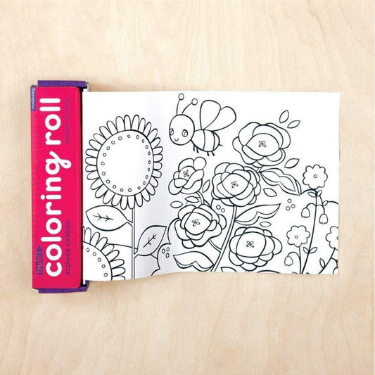 Flower Garden Mini Coloring Roll