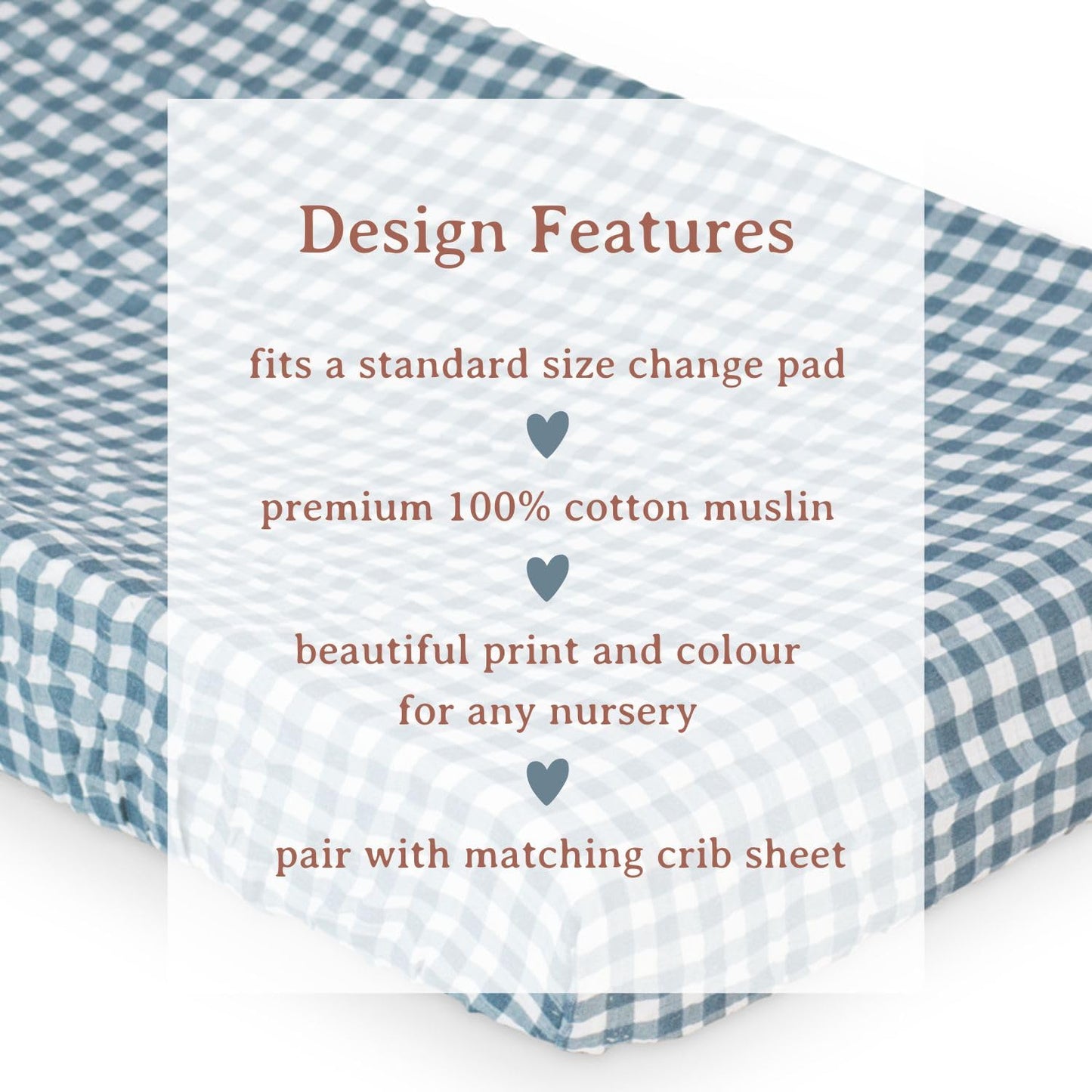 Lulujo Muslin Change Pad Cover