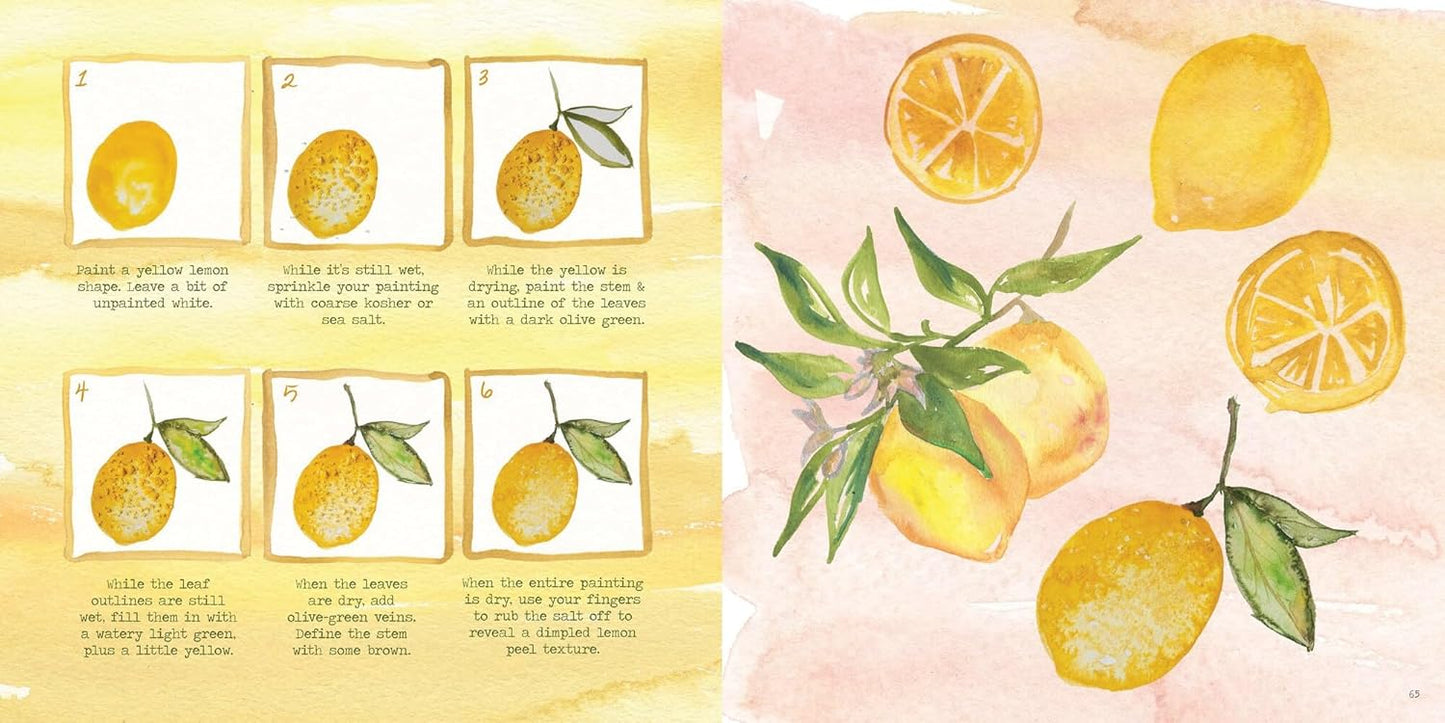 The Watercolor Feast: Learn to Paint Simple Fruits, Vegetables, and Flowers
