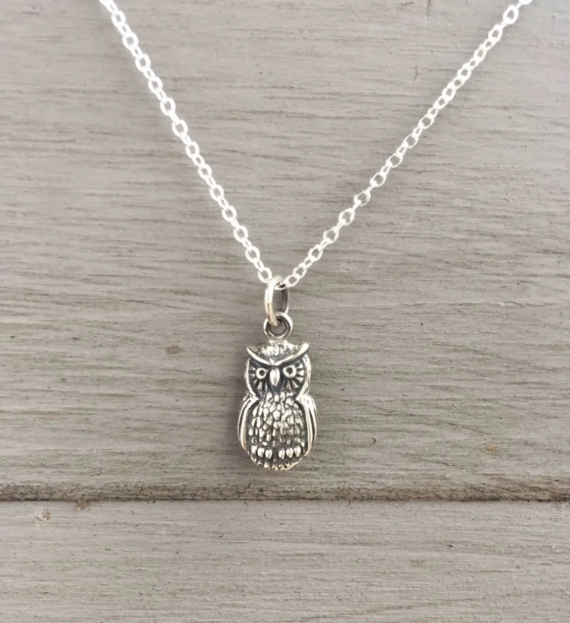 Sterling Silver Owl Necklace