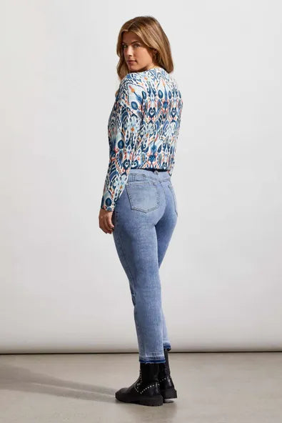 Tribal Sophia Microflare Cropped Jeans
