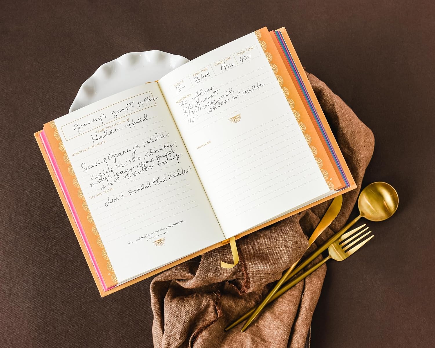 My Family Recipe Journal: With Prayers and Scriptures