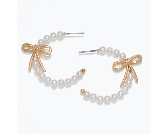 Pearl Hoop Earrings