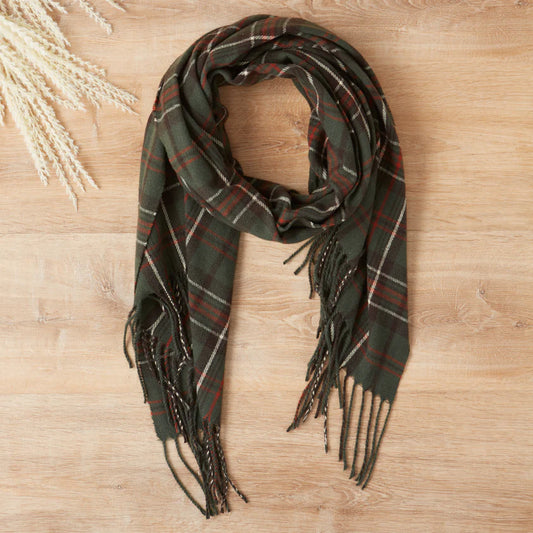 Taylor Plaid Scarf - Green