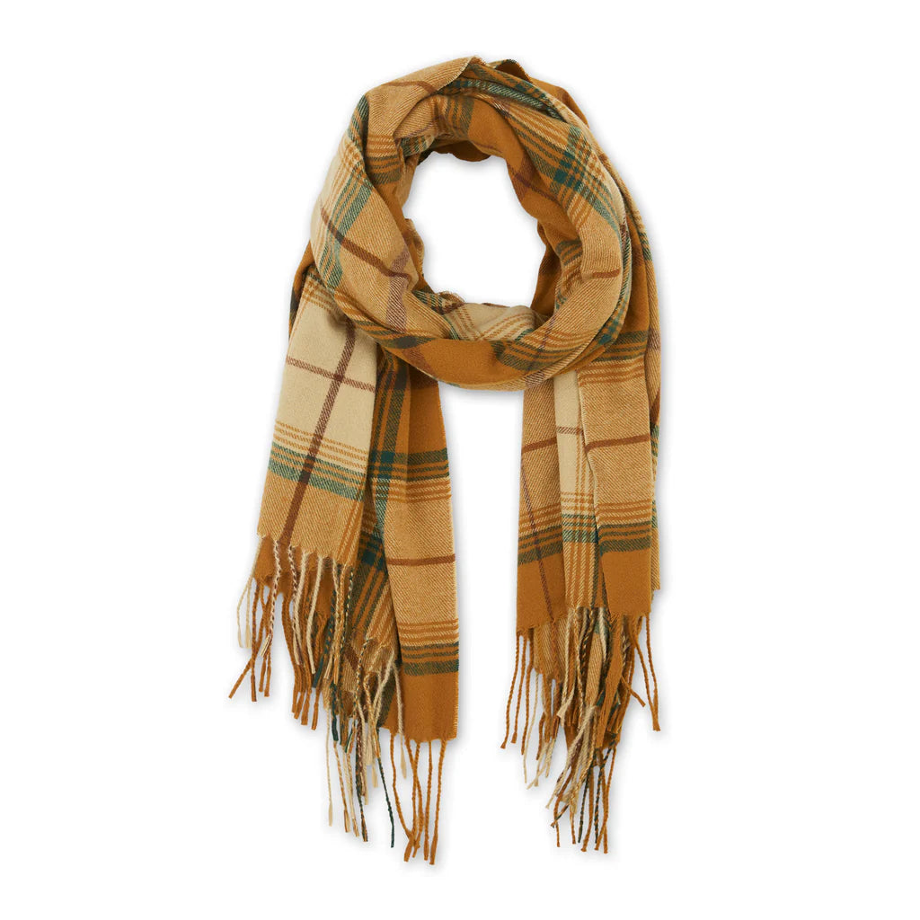 Sienna Plaid Scarf - Spice