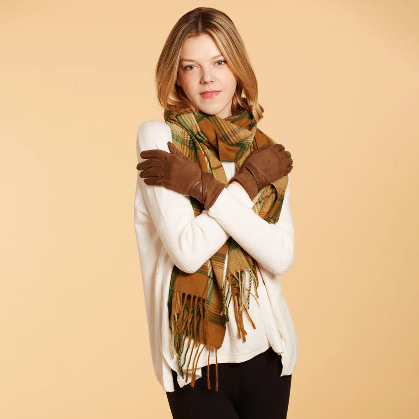 Sienna Plaid Scarf - Spice